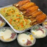 Fried Rice with plantain and turkey 